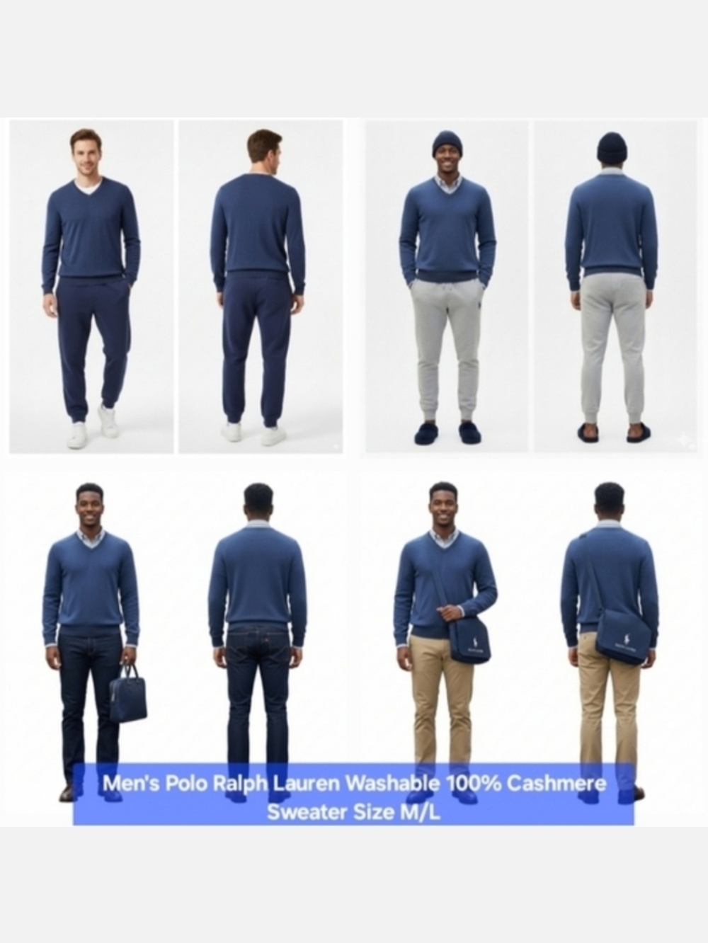 Polo Ralph Lauren Washable 100% Cashmere Sweater Size M/L